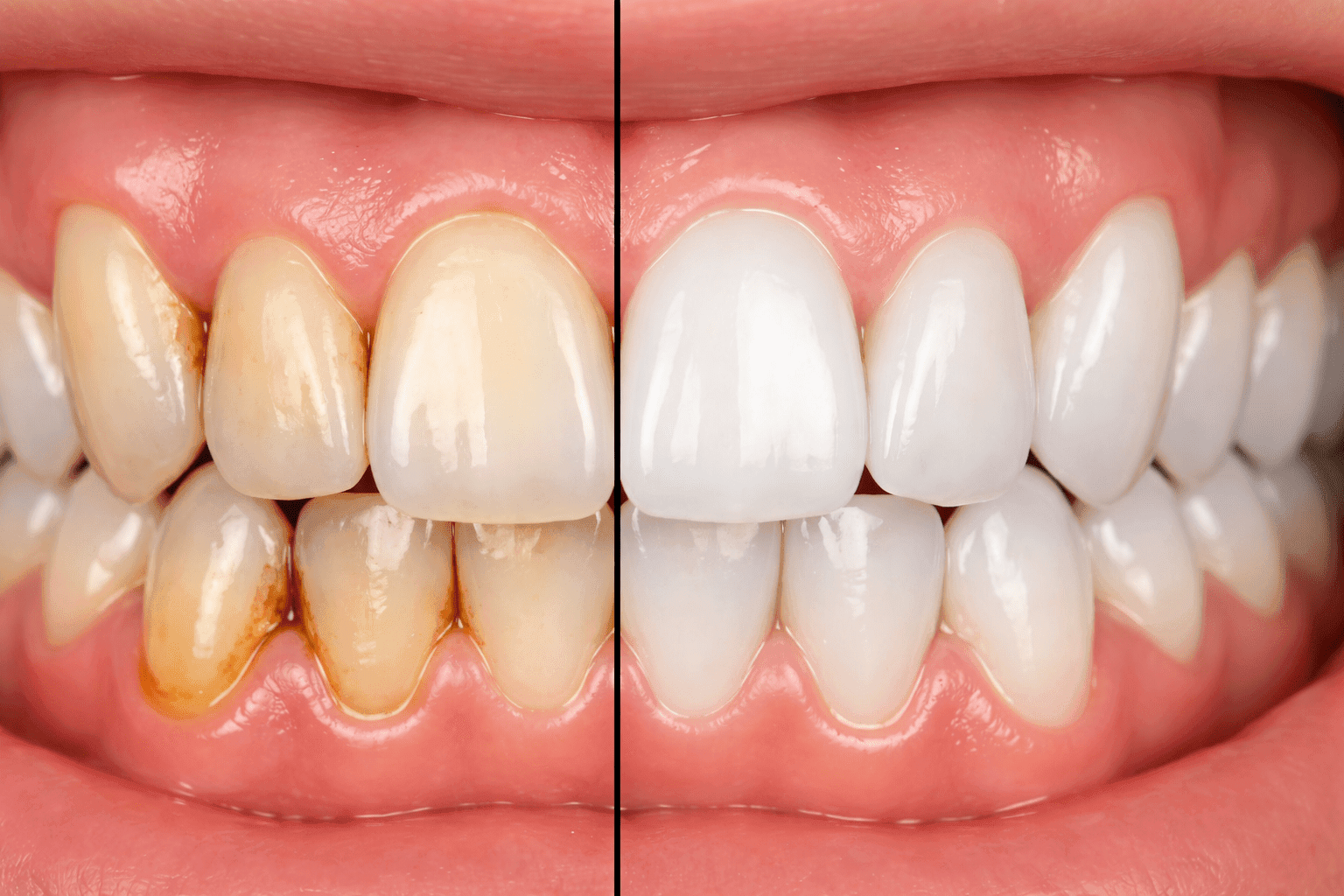 before and after whitening razavi